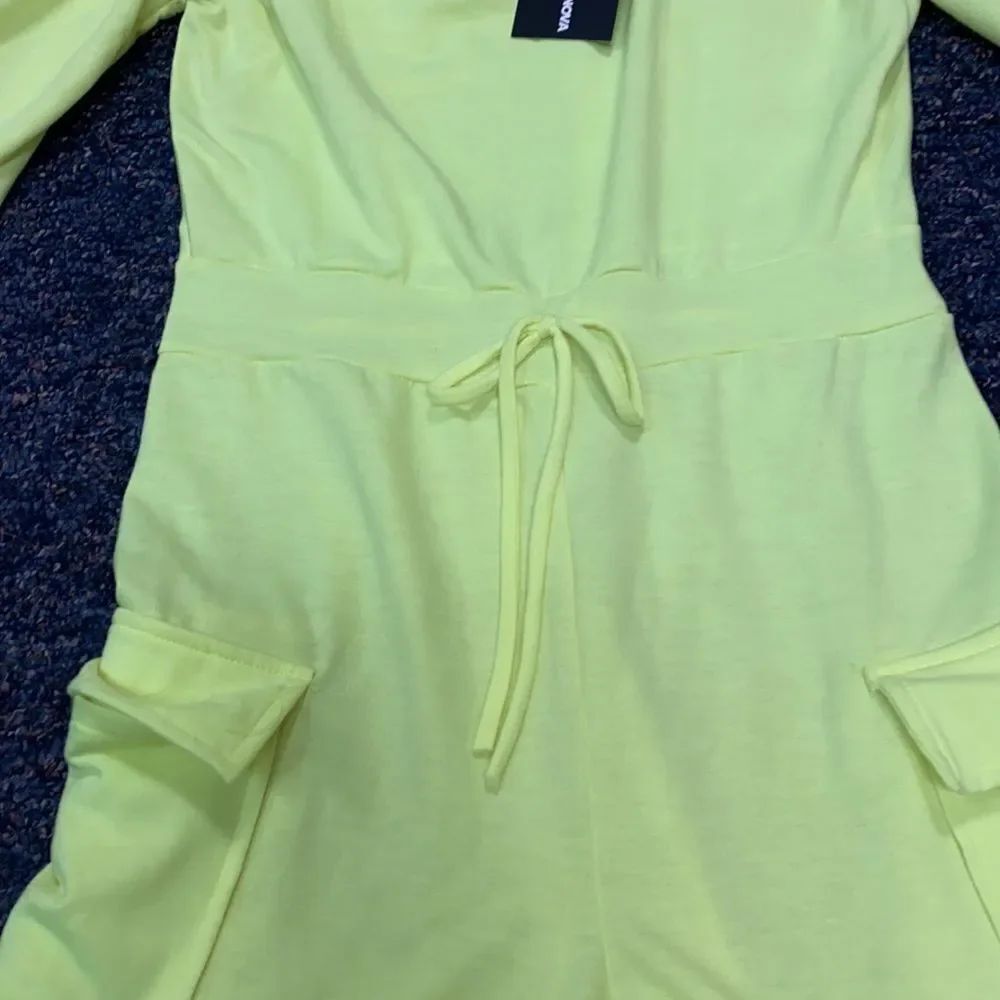 Fashion Vova Neon Yellow Romper sz. L NWT - Picture 2 of 5